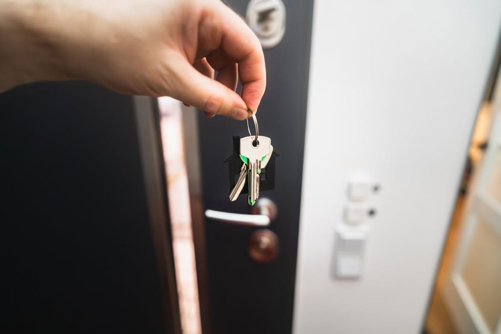 door key new home entrance